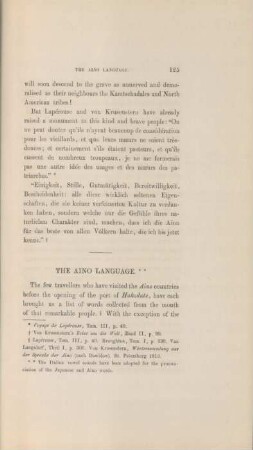 The Aino language.