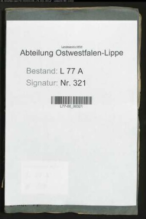 Anstellung der Assessoren und Auditoren beim Amt Schötmar