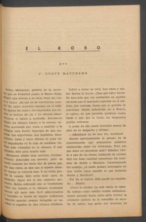 El robo