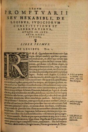 Constantini Harmenopuli Iudicis Tessalonicensis Promptuarium iuris civilis