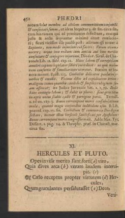 XI. Hercules Et Pluto.