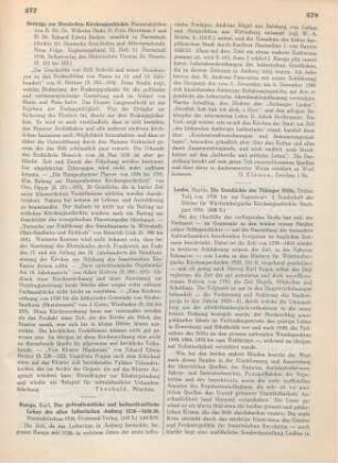 277 [Rezension] Beiträge zur Hessischen Kirchengeschichte ; Erg.-Bd. XI, Heft 3