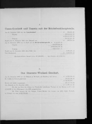 II. Das Disconto-Wechsel-Geschäft.