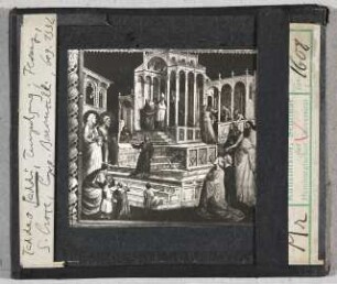 Taddeo Gaddi: Florenz, S. Croce, Baroncelli-Kapelle, Marienlegende: Tempelgang