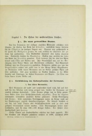 Kapitel I. Die Erben des weströmischen Reiches