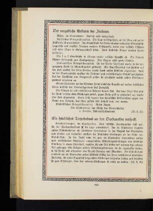 Der vergebliche Ansturm der Italiener.