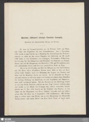 XIV. Mortier (Eduard Adolph Casimir Joseph), Marschall des Kaiserreiches, Herzog von Treviso