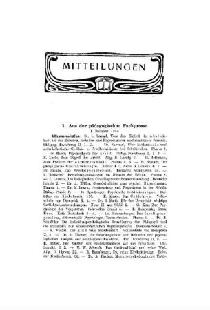 Aus der pädagogischen Fachpresse
