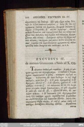 Excursus IV. de nummis Graecorum e Suida ad X,194.