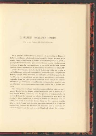 El servicio topográfico tunecino
