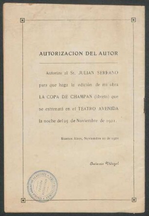 Autorización del autor