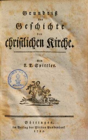 Grundriß der Geschichte der christlichen Kirche