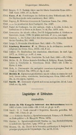 Linguistique et littérature