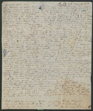 Brief an Caroline von Weber : 04.08.1815