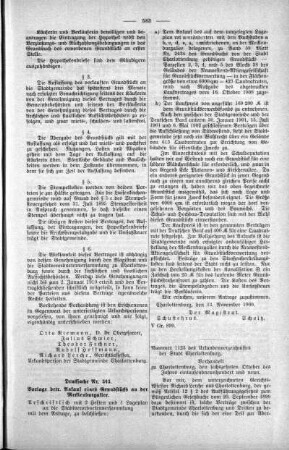 In nicht öffendlicher Sitzung (342,343), 24. November 1909