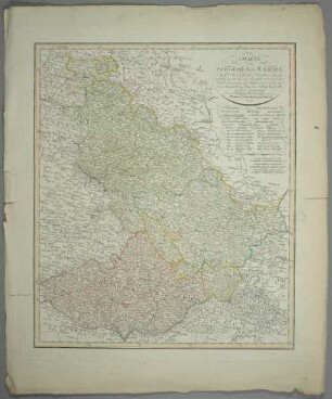 Charte von Schlesien Und Maehren : Nach Murdochischer Projektion entworfen, nach den neuesten und zuverlässigsten astronomischen Ortsbestimmungen berichtiget, und revidirt auf den Sternwarte zu Prag und Seeberg beÿ Gotha