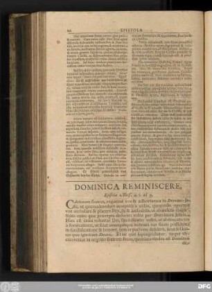 Dominica Reminiscere, Epistola 1. Thess. 4. 1. ad 9.