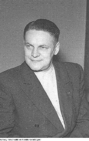 Kandidat der CDU zur Volkskammerwahl 1954: Magnus Dedek, Parteifunktionär, 1954