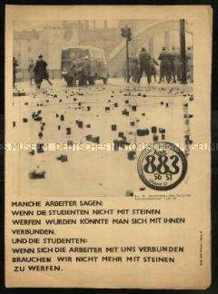 Untergrund-Zeitung der außerparlamentarischen Opposition "agit 883" Nr. 15