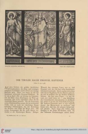 Der Tiroler Maler Emanuel Raffeiner