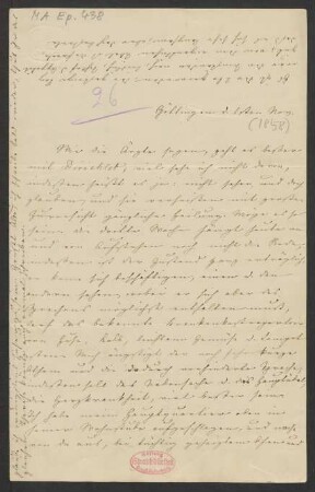 Brief an Paul Mendelssohn Bartholdy und Albertine Mendelssohn-Bartholdy : 01.11.1858