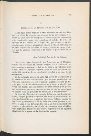 XI - Leyendas de La Habana en el siglo XVI