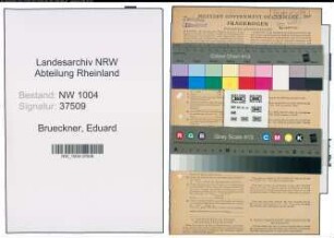 Entnazifizierung Eduard Brueckner , geb. 27.03.1905 (Zollbeamter)