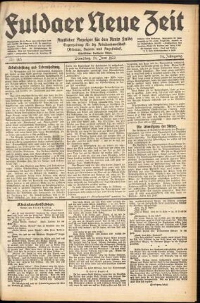 Ausgabe vom Samstag, den 24. Juni 1922.