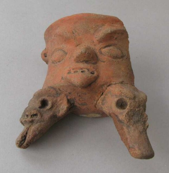 Fragment of a tripod pottery vessel