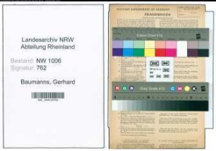 Entnazifizierung Gerhard Baumanns , geb. 29.07.1899 (Gastwirt)