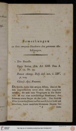 Bemerkungen zu dem zweyten Hunderte der getreuen Abbildungen