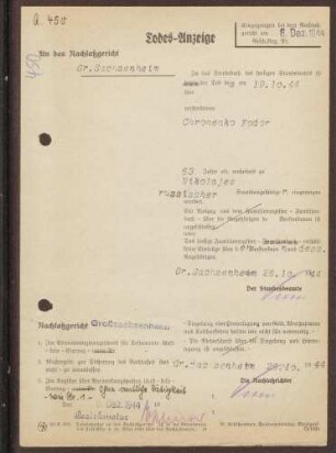Chronenko, Fodor