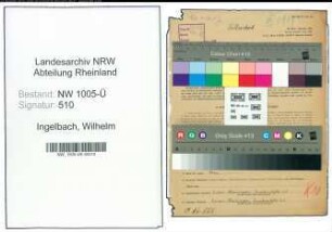 Entnazifizierung Wilhelm Ingelbach , geb. 03.02.1894 (Rektor)