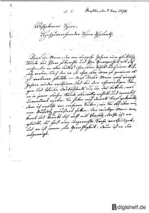 2: Brief von Wilhelm Gottlieb Becker an Johann Wilhelm Ludwig Gleim