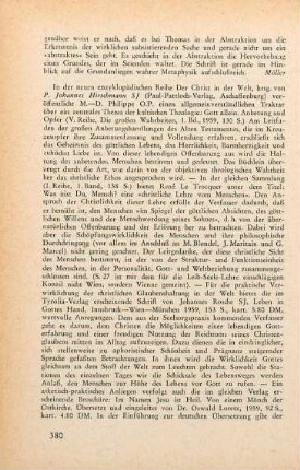 380-381 [Rezension] Im Namen Jesu ist Heil
