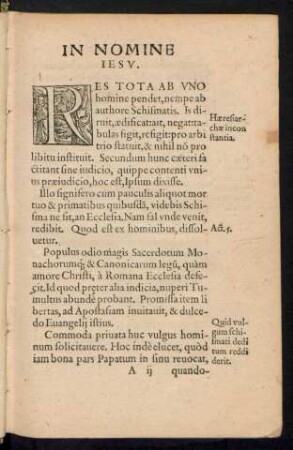 De Doctrina Et Moribus Sectae.