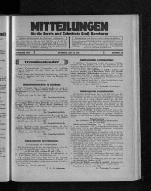 Jahrgang 1932, Hamburg, den 10. Juli, Nummer 28
