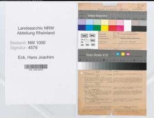 Entnazifizierung Hans Joachim Von Eck, geb. 01.07.1904 (Beamter)