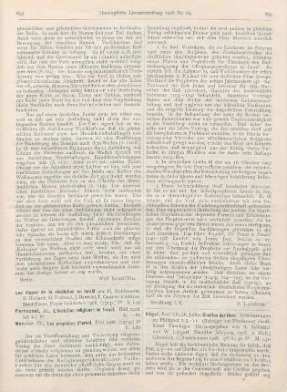 693-694 [Rezension] Perrochet, Al., L‘évolution religieuse en Israël