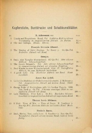 Lager-Katalog. 29. 1898