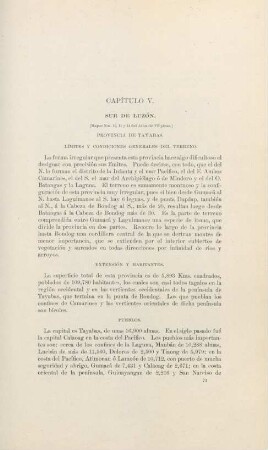 Capítulo V. Sur de Luzón