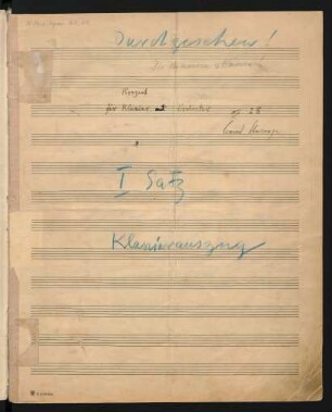 Konzerte. Arr.; pf, orch (pf); F-Dur; op.28