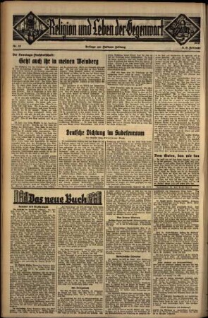 Vierte Ausgabe vom Samstag, den 08. Februar 1936.