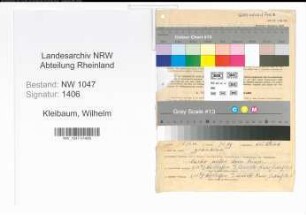 Entnazifizierung Wilhelm Kleibaum , geb. 19.02.1903 (Polizist)