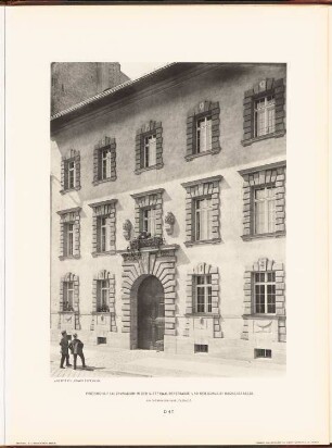 Friedrichs-Realgymnasium in der Mittenwalder Straße und der Schleiermacherstraße, Berlin: Ansicht Rektorenwohnhaus (aus: Neubauten der Stadt Berlin, Bd. V, 1907)