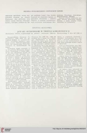 January Suchodolski w świetle korespondencji