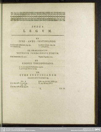 Index Legum