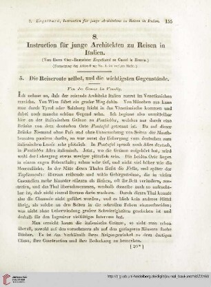 11: Instruction für junge Architekten zu Reisen in Italien, [2]