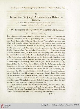 11: Instruction für junge Architekten zu Reisen in Italien, [2]