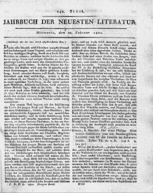 1801-02-25 : 142. Stück